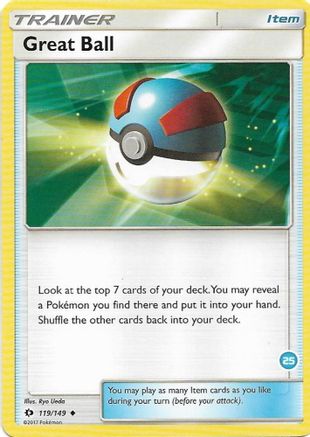 [TR] Great Ball (119/149) (Deck Exclusive #25) [Sun & Moon: Trainer Kit - Alolan Ninetales]