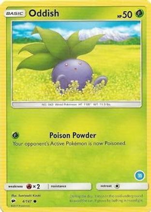 [PKM] Oddish (4/147) (Deck Exclusive #11) [Sun & Moon: Trainer Kit - Alolan Ninetales]