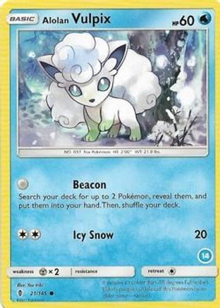 [PKM] Alolan Vulpix (21/145) (Deck Exclusive #14) [Sun & Moon: Trainer Kit - Alolan Ninetales]