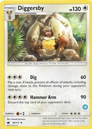 [PKM] Diggersby (88/111) (Deck Exclusive #18) [Sun & Moon: Trainer Kit - Alolan Ninetales]