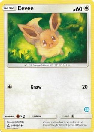 [PKM] Eevee (104/156) (Deck Exclusive #26) [Sun & Moon: Trainer Kit - Alolan Ninetales]