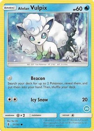 [PKM] Alolan Vulpix (21/145) (Deck Exclusive #29) [Sun & Moon: Trainer Kit - Alolan Ninetales]