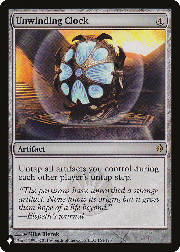 Unwinding Clock [LIST 164/175]