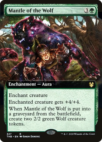 {R} Mantle of the Wolf (Extended Art) [Theros Beyond Death][THB 327]