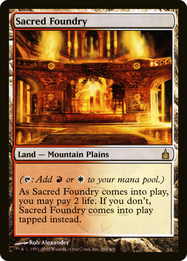{R} Sacred Foundry [Ravnica: City of Guilds][RAV 280] - Misty Mountain Games