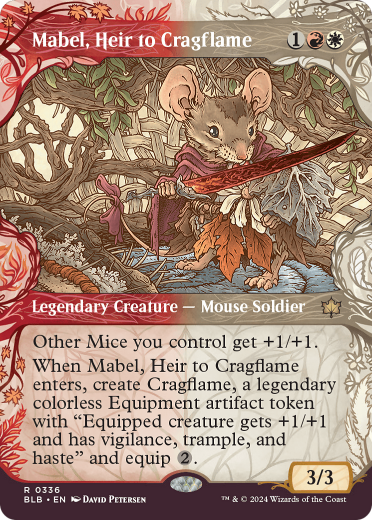 {@R} Mabel, Heir to Cragflame (Showcase) [Bloomburrow][BLB 336]