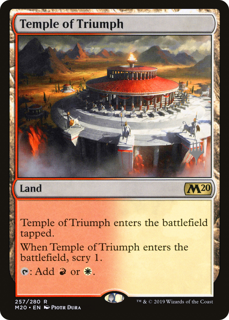 {R} Temple of Triumph (Promo Pack) [Core Set 2020 Promos][PP M20 257]