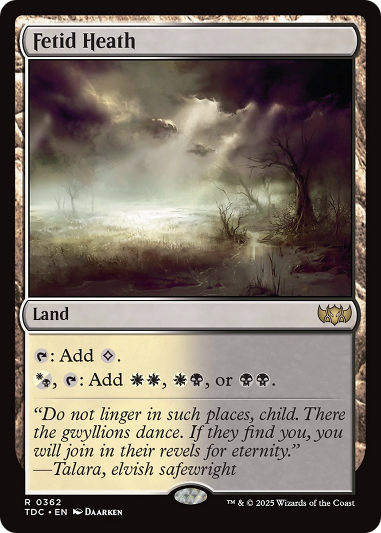 {R} Fetid Heath [Tarkir: Dragonstorm Commander][TDC 362]