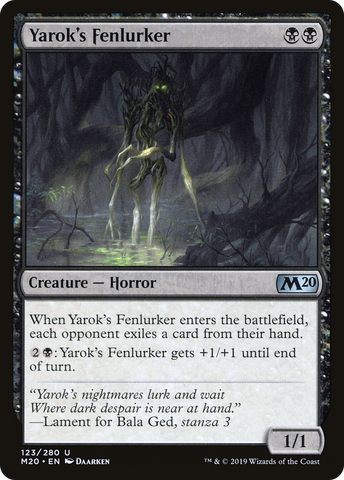 {C} Yarok's Fenlurker [Core Set 2020][M20 123]