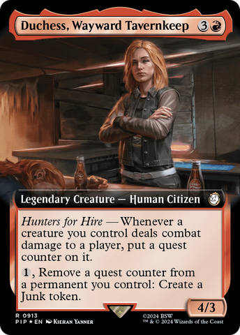 {R} Duchess, Wayward Tavernkeep (Extended Art) (Surge Foil) [Fallout][PIP 913]