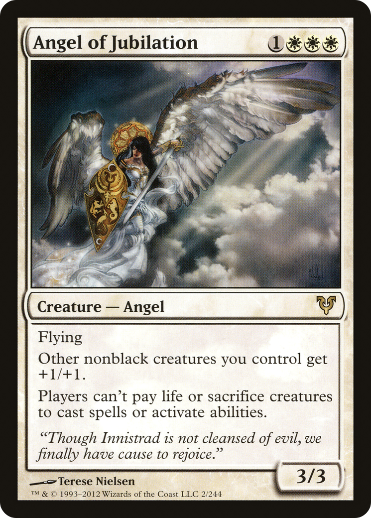 {R} Angel of Jubilation [Avacyn Restored][AVR 002] - Misty Mountain Games