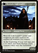 {R} Hanweir Militia Captain // Westvale Cult Leader [Shadows over Innistrad Prerelease Promos][PR SOI 021]