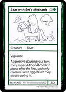 {R} Bear with Set's Mechanic (2021 Edition) [Mystery Booster Playtest Cards][CMB1 071]
