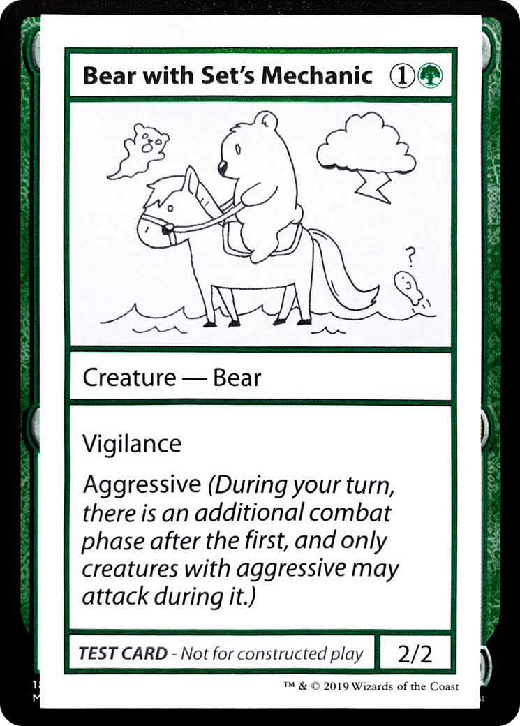 {R} Bear with Set's Mechanic (2021 Edition) [Mystery Booster Playtest Cards][CMB1 071]