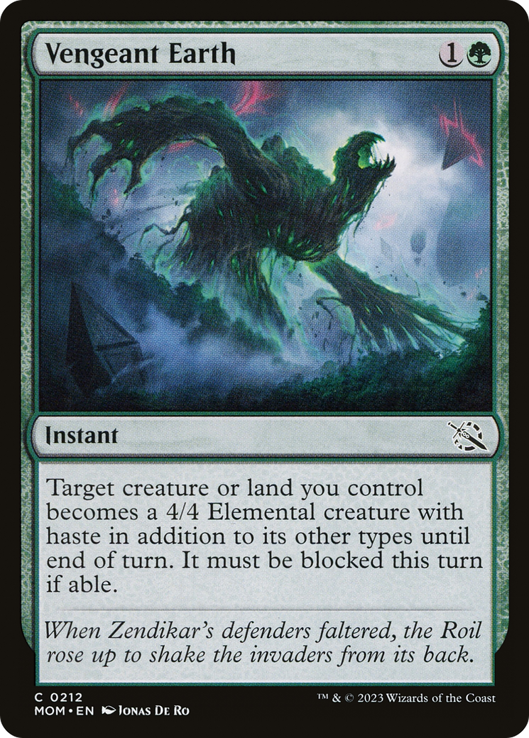 {C} Vengeant Earth [March of the Machine][MOM 212]