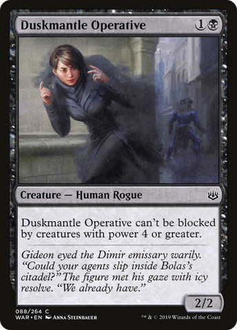 {C} Duskmantle Operative [War of the Spark][WAR 088]