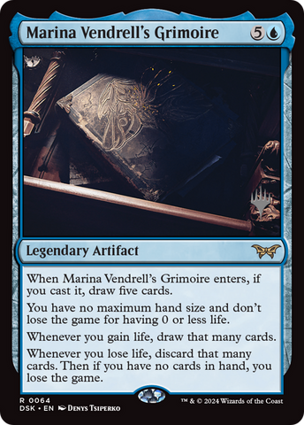 {@R} Marina Vendrell's Grimoire [Duskmourn: House of Horror Promos][PP DSK 064]