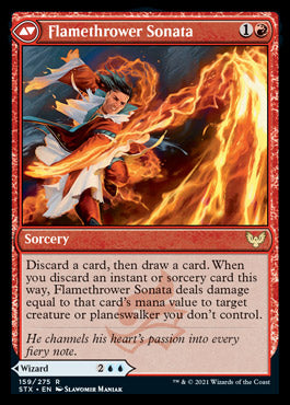 {R} Torrent Sculptor // Flamethrower Sonata [Strixhaven: School of Mages][STX 159]