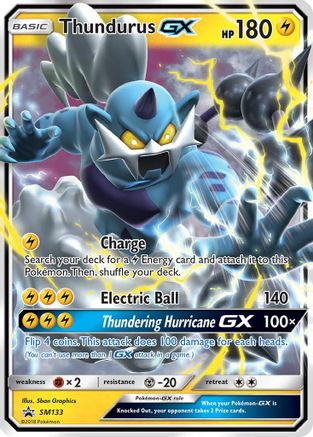 [PKM] Thundurus GX (SM133) [Sun & Moon: Black Star Promos]