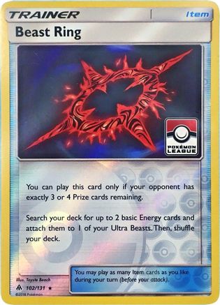 [PKM] Beast Ring (102/131) (League Promo) [Sun & Moon: Forbidden Light]