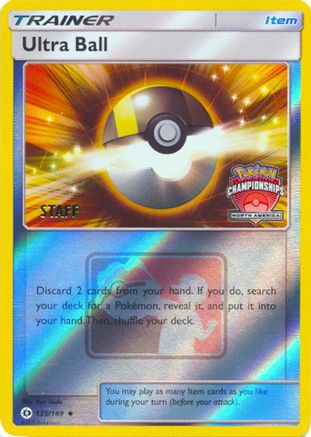 [PKM] Ultra Ball (135/149) (NA Championship Promo Staff) [Sun & Moon: Base Set]