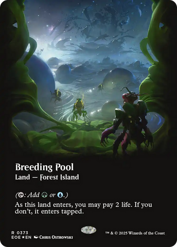 {@@ EOE R} Breeding Pool (Borderless) (Galaxy Foil) [Edge of Eternities][EOE 373]
