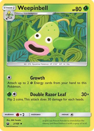 [PKM] Weepinbell (2/168) [Sun & Moon: Celestial Storm]
