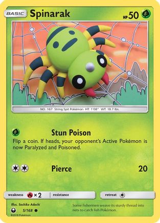 [PKM] Spinarak (5/168) [Sun & Moon: Celestial Storm]