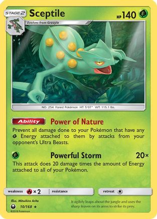[PKM] Sceptile (10/168) [Sun & Moon: Celestial Storm]