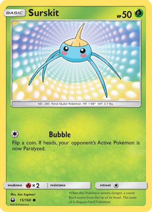 [PKM] Surskit (15/168) [Sun & Moon: Celestial Storm]