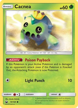 [PKM] Cacnea (19/168) [Sun & Moon: Celestial Storm]