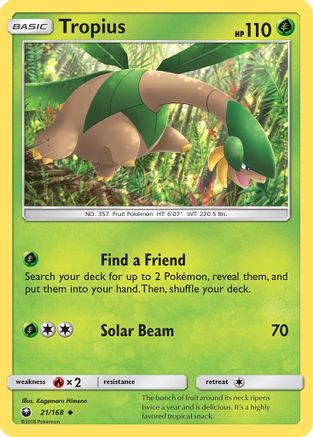 [PKM] Tropius (21/168) [Sun & Moon: Celestial Storm]