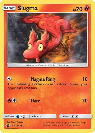 [PKM] Slugma (23/168) [Sun & Moon: Celestial Storm]