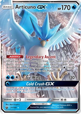 [PKM] Articuno GX (31/168) [Sun & Moon: Celestial Storm]