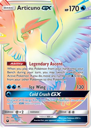 [PKM-R] Articuno GX (171/168) [Sun & Moon: Celestial Storm]
