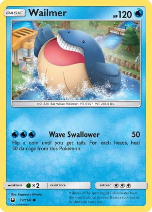[PKM] Wailmer (39/168) [Sun & Moon: Celestial Storm]