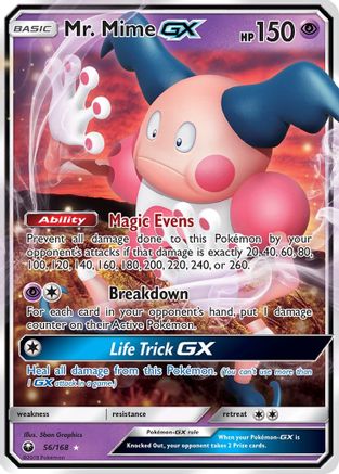 [PKM] Mr. Mime GX (56/168) [Sun & Moon: Celestial Storm]