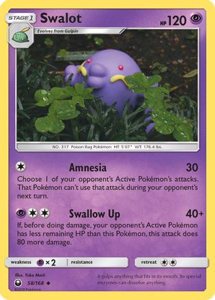 [PKM] Swalot (58/168) [Sun & Moon: Celestial Storm]
