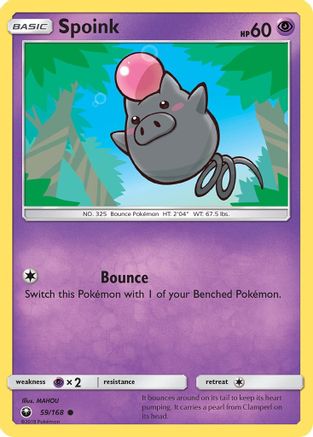 [PKM] Spoink (59/168) [Sun & Moon: Celestial Storm]