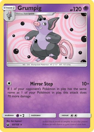[PKM] Grumpig (60/168) [Sun & Moon: Celestial Storm]