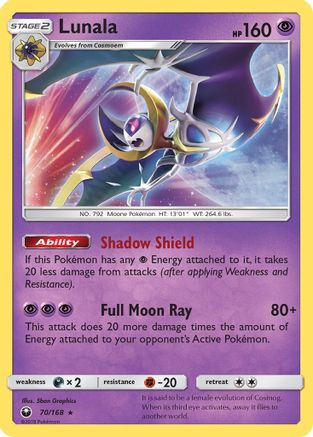 [PKM] Lunala (70/168) [Sun & Moon: Celestial Storm]