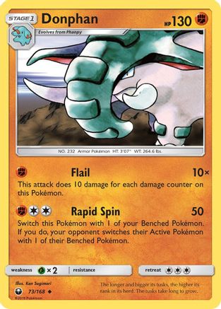 [PKM] Donphan (73/168) [Sun & Moon: Celestial Storm]