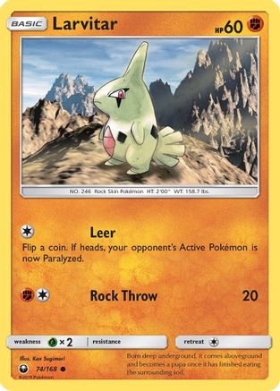 [PKM] Larvitar (74/168) [Sun & Moon: Celestial Storm]