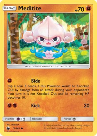 [PKM] Meditite (76/168) [Sun & Moon: Celestial Storm]