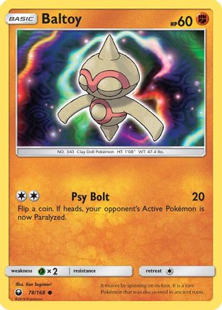 [PKM] Baltoy (78/168) [Sun & Moon: Celestial Storm]