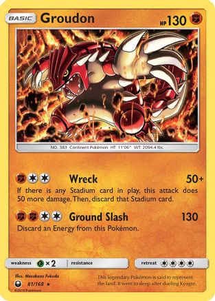 [PKM] Groudon (81/168) [Sun & Moon: Celestial Storm]