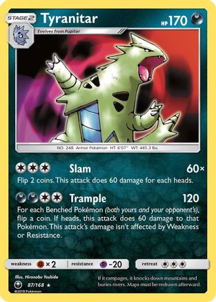 [PKM] Tyranitar (87/168) [Sun & Moon: Celestial Storm]