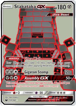 [PKM] Stakataka GX (159/168) [Sun & Moon: Celestial Storm]