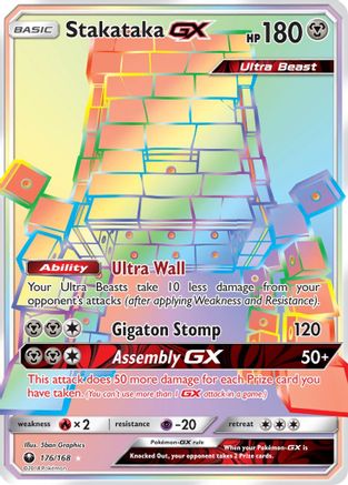 [PKM] Stakataka GX (176/168) [Sun & Moon: Celestial Storm]