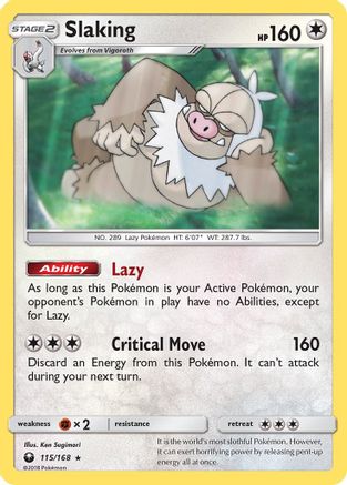 [PKM] Slaking (115/168) [Sun & Moon: Celestial Storm]